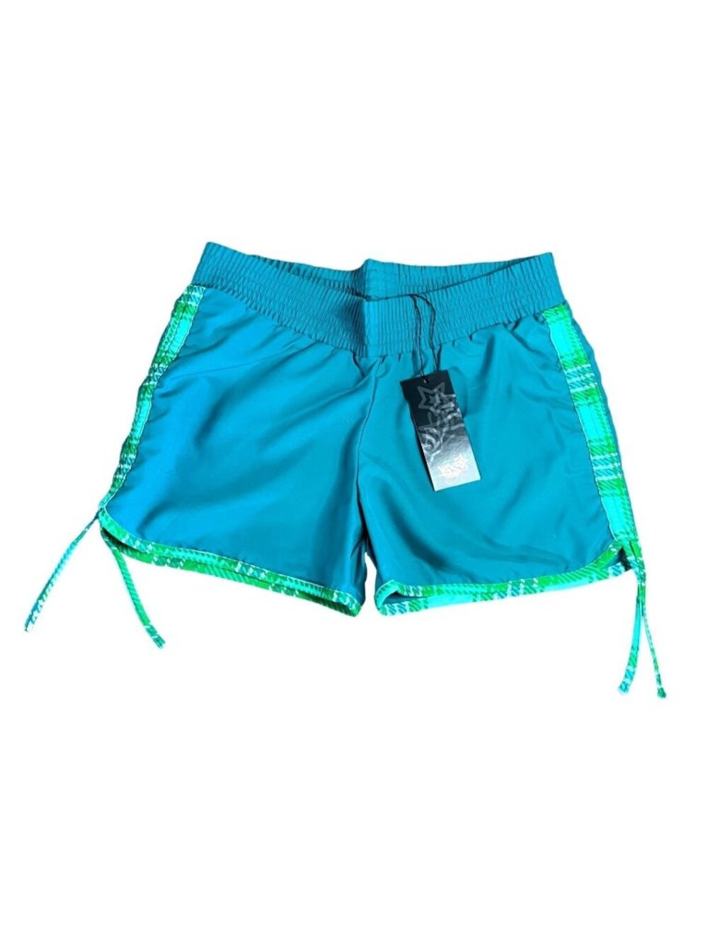 K1X Womens Shorty Piped Up Shorts S Elastic Waist Lightweight & Comfortable